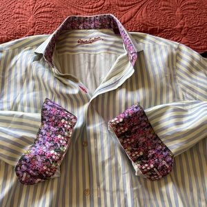 Robert Graham men’s long sleeve shirt like new!